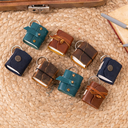 Miniature Journal keyring - Spiral Circle