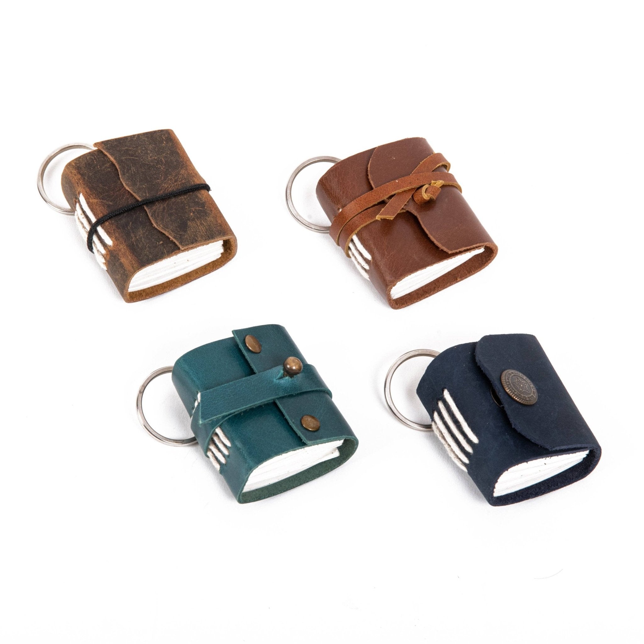 Miniature Journal keyring - Spiral Circle