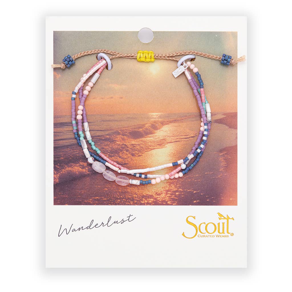 Mixed Media Bracelet - Heart/Rose Quartz/Silver - Spiral Circle