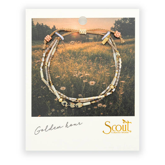 Mixed Media Bracelet - Joy/Dalmatian Jasper/Gold - Spiral Circle