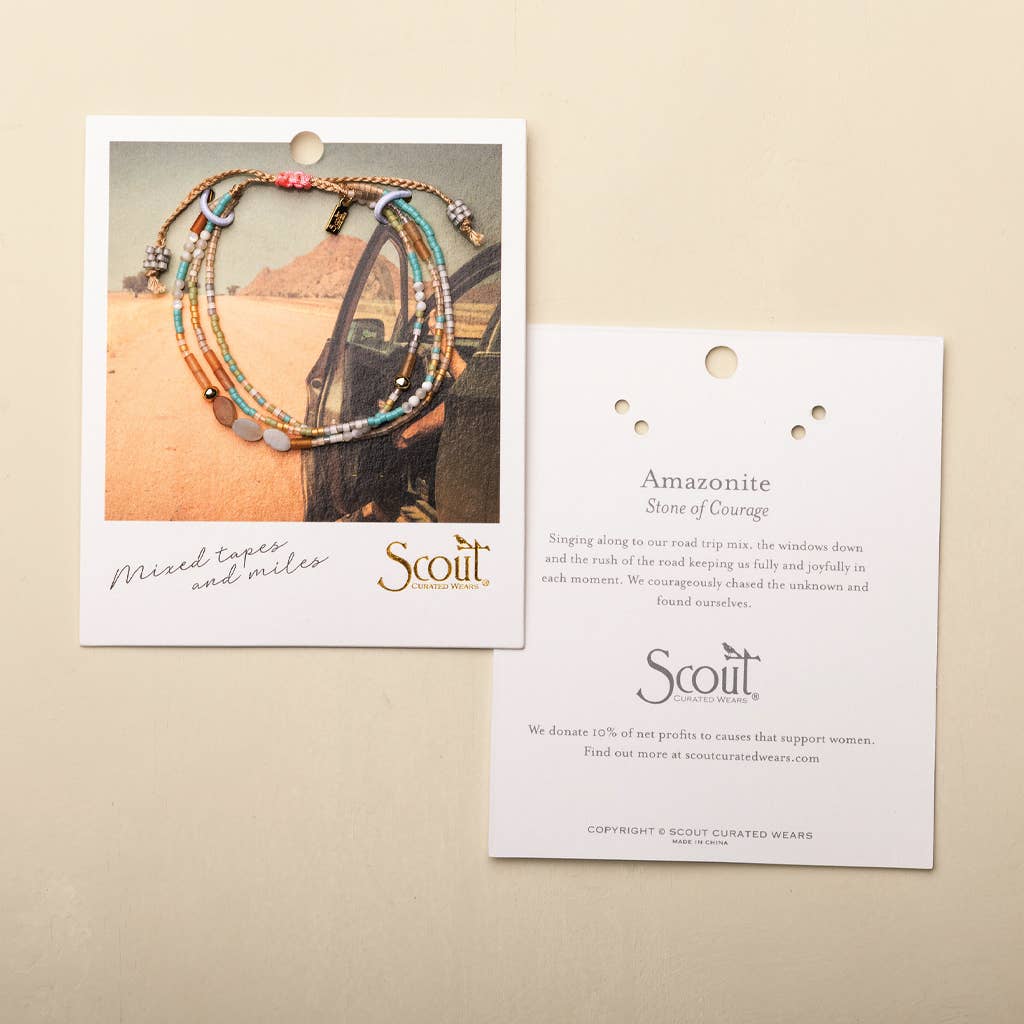 Mixed Media Bracelet - Transformation/African Turquoise/Gold - Spiral Circle