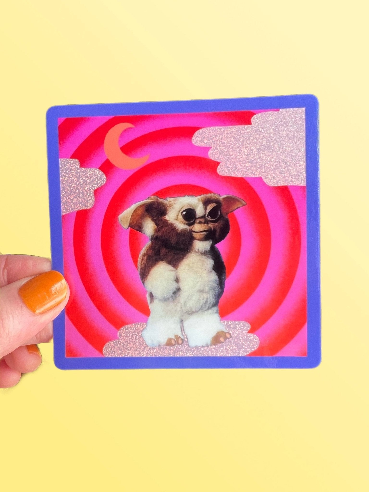 Mogwai on the Move STICKER 3 Inch - Spiral Circle