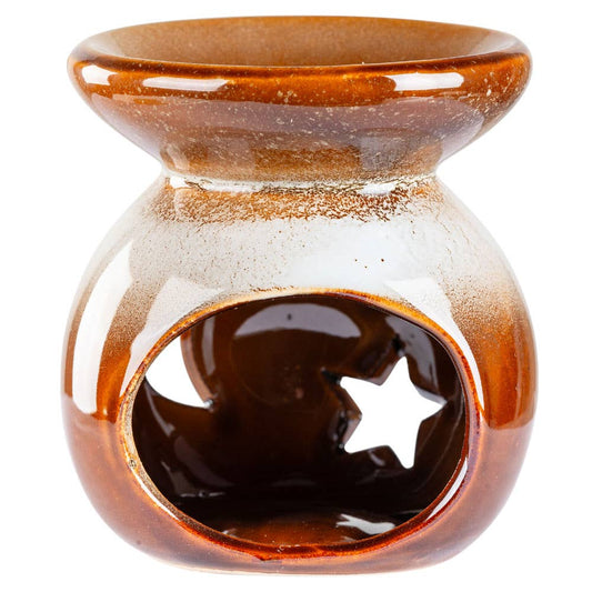 MOON AND STARS CERAMIC OIL BURNER - Spiral Circle
