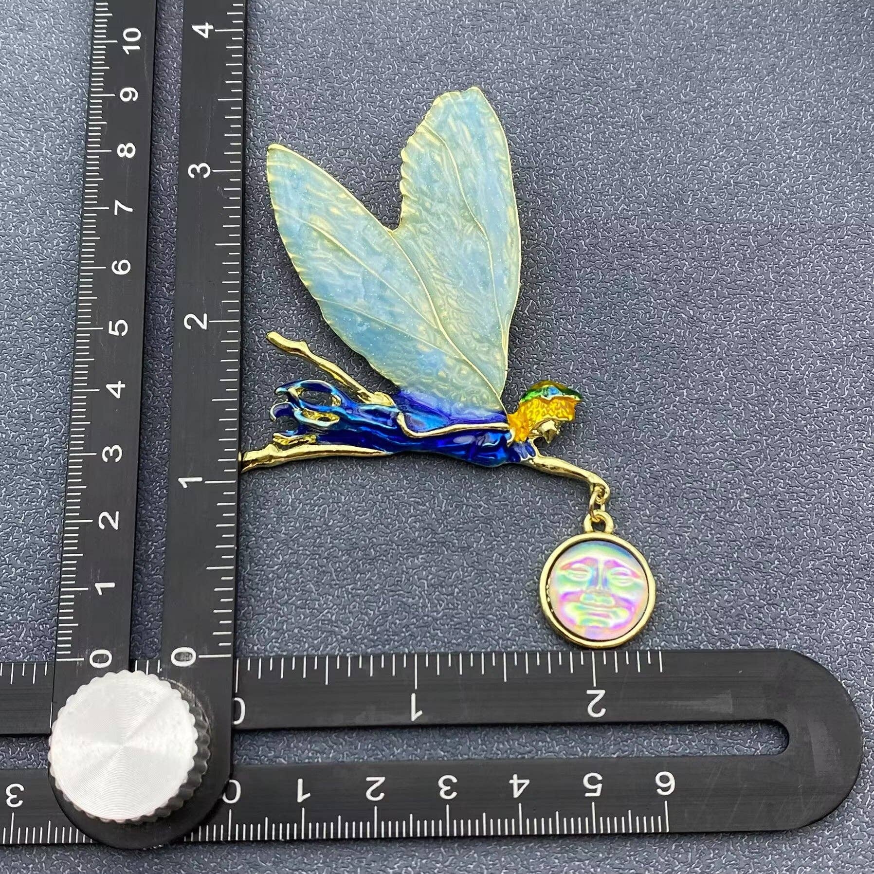 Moon Elf Brooch - Spiral Circle