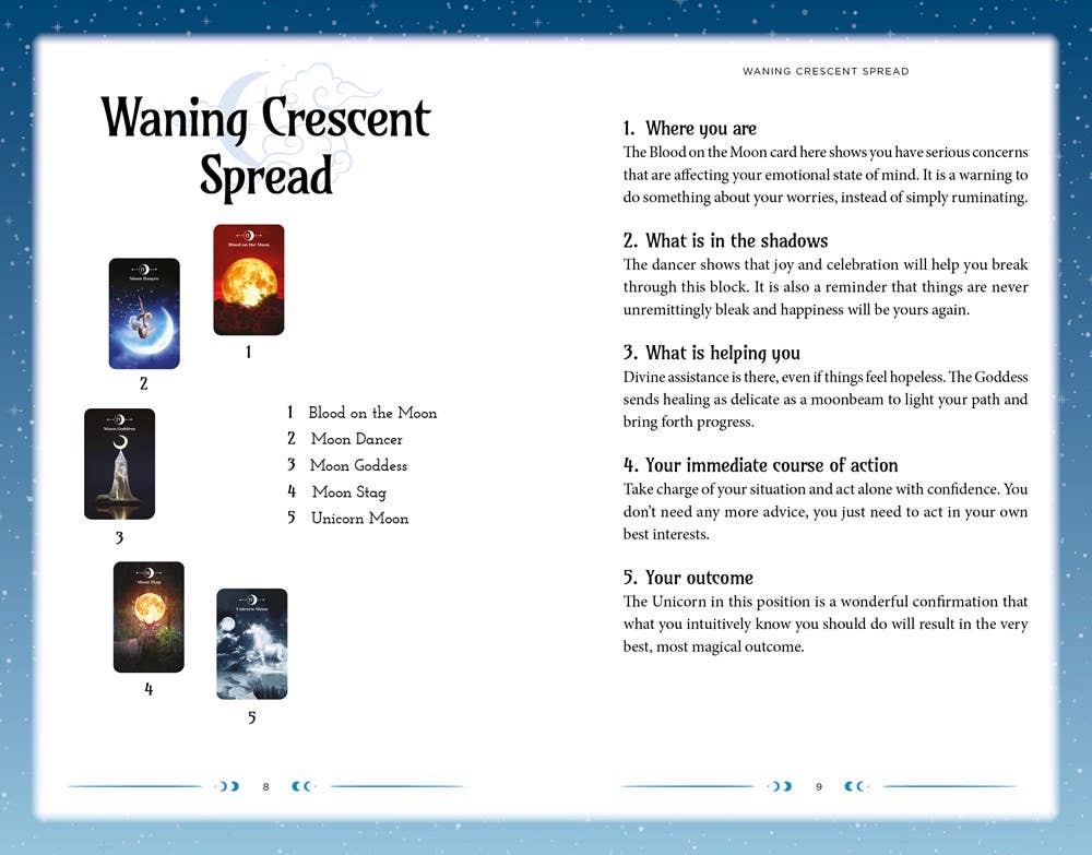 Moon Magic Book & Card Deck (Arcturus Oracle Kits) - Spiral Circle