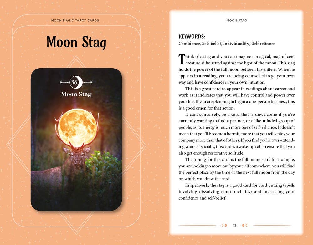 Moon Magic Book & Card Deck (Arcturus Oracle Kits) - Spiral Circle