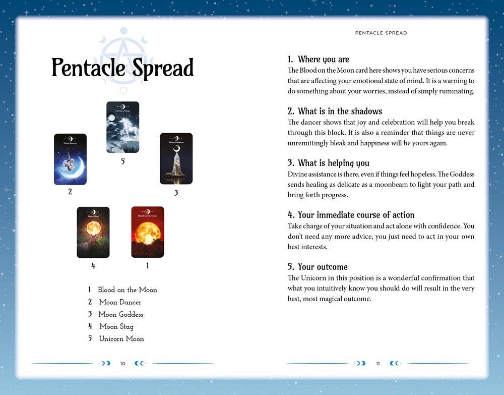 Moon Magic Book & Card Deck (Arcturus Oracle Kits) - Spiral Circle