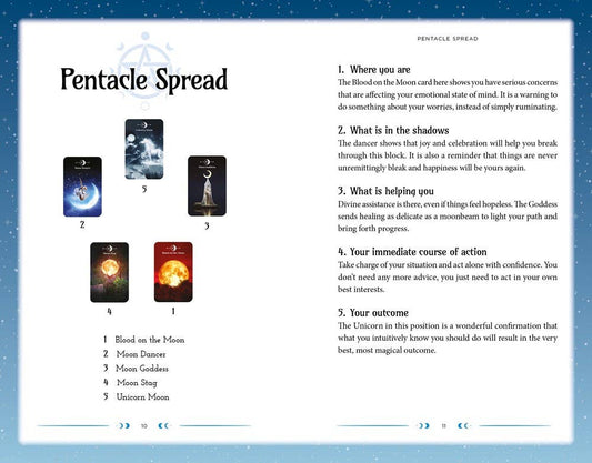 Moon Magic Book & Card Deck (Arcturus Oracle Kits) - Spiral Circle