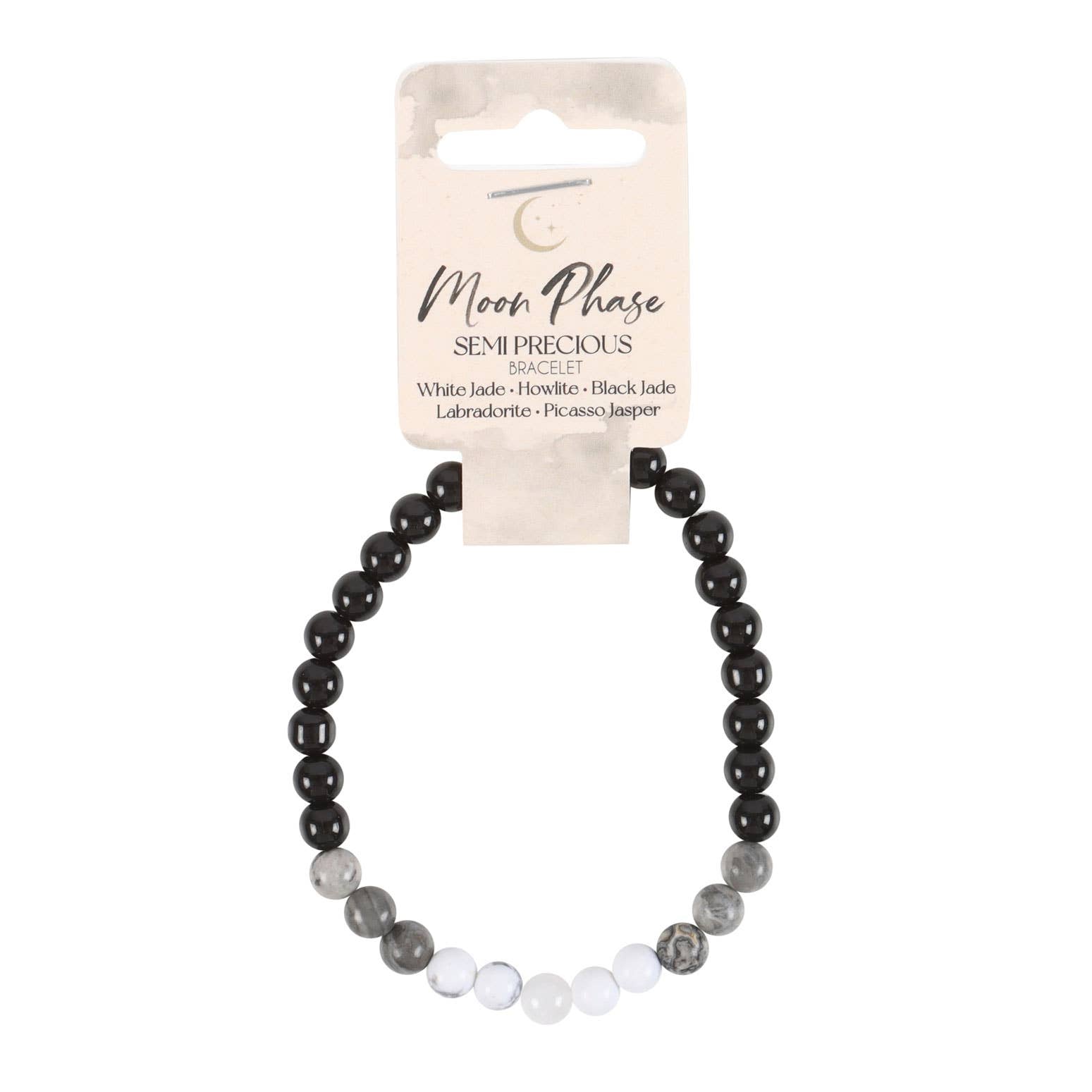 Moon Phase Crystal Bracelets - Spiral Circle