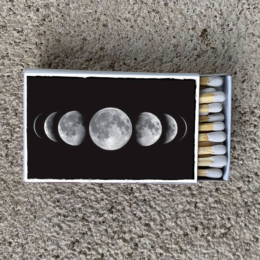 Moon Phases Matchbox - Spiral Circle