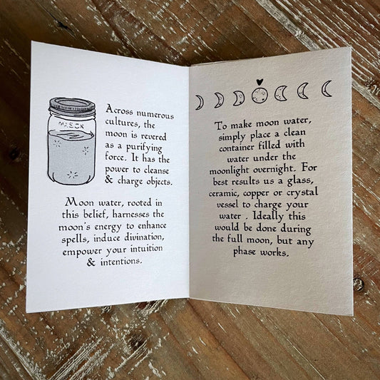 Moon Water 101 Pocket Zine - Spiral Circle