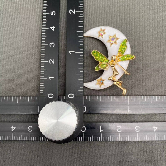 Moonlight Elf Brooch - Spiral Circle