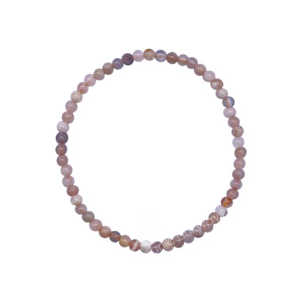 Moonstone Bracelet Multi 4mm - Spiral Circle