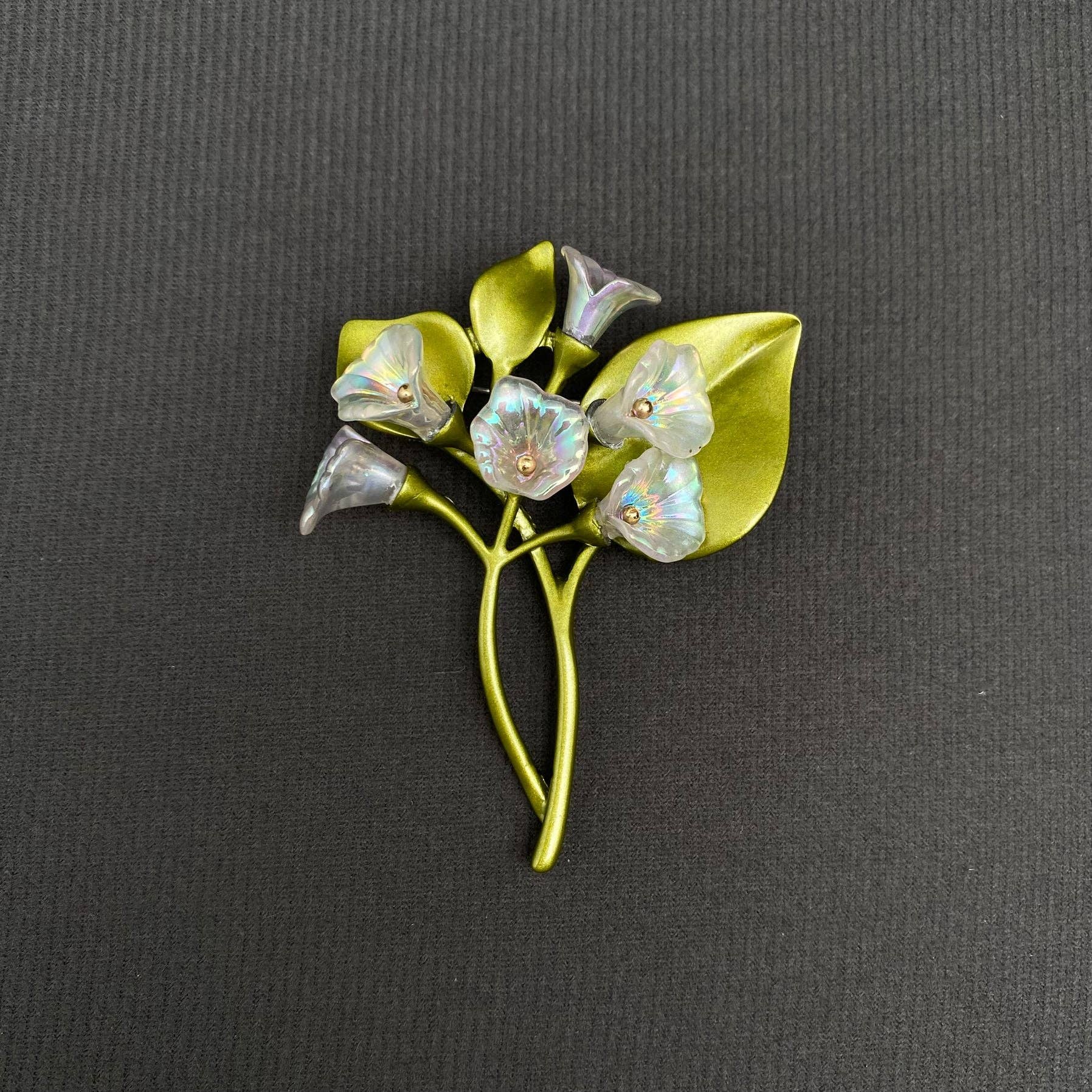 Morning Glory Brooch - Spiral Circle