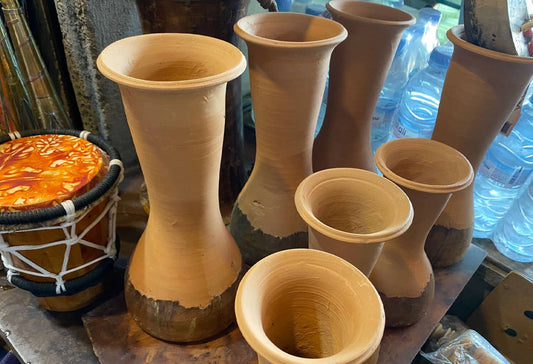 Moroccan Taarija Hand Drum - Spiral Circle