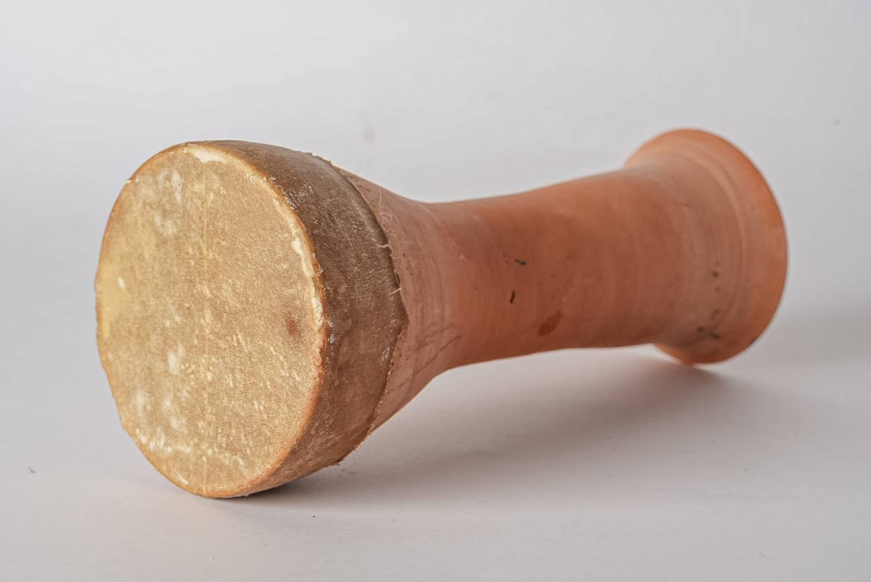 Moroccan Taarija Hand Drum - Spiral Circle