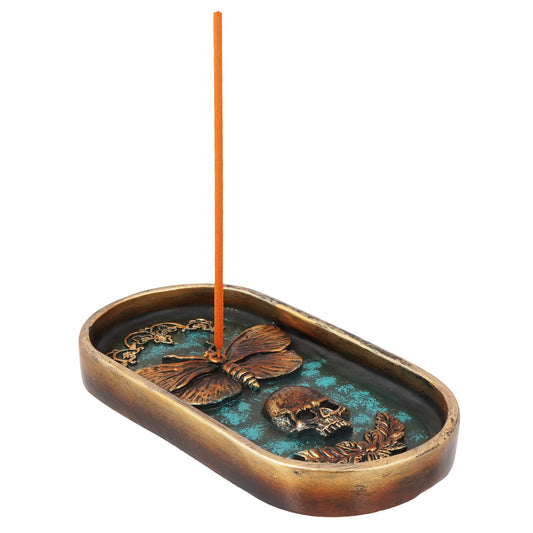 Moth/Skull Incense Burner - Spiral Circle
