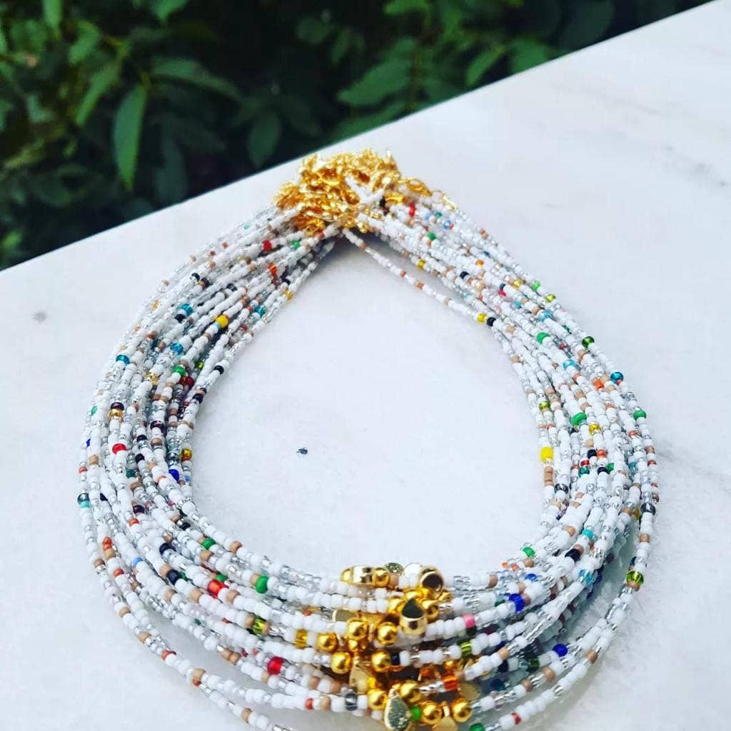 Multi Beaded Seed Necklace | Assorted - Spiral Circle