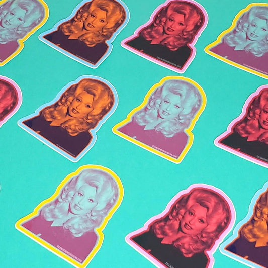 MULTI-COLORED DOLLY STICKER - Spiral Circle
