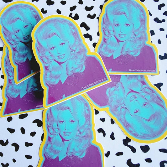 MULTI-COLORED DOLLY STICKER - Spiral Circle