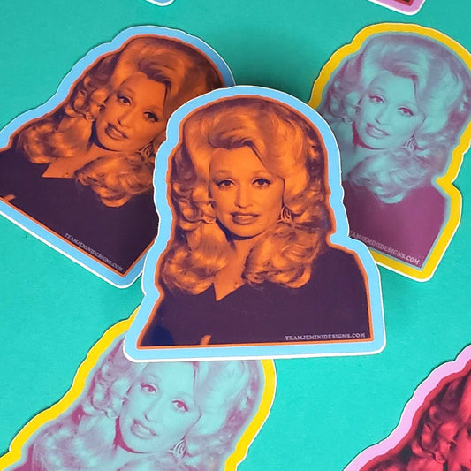 MULTI-COLORED DOLLY STICKER - Spiral Circle