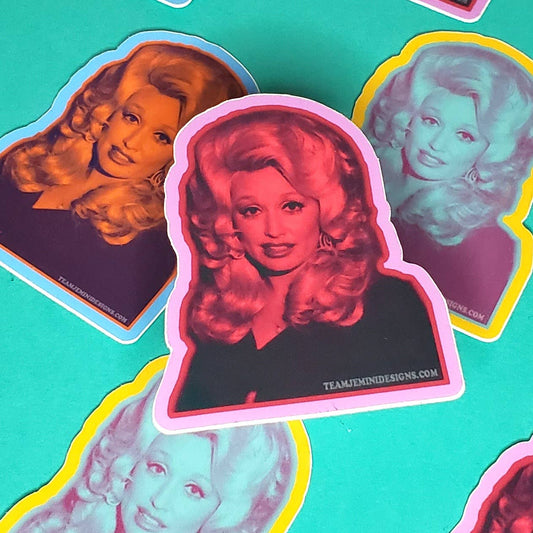 MULTI-COLORED DOLLY STICKER - Spiral Circle