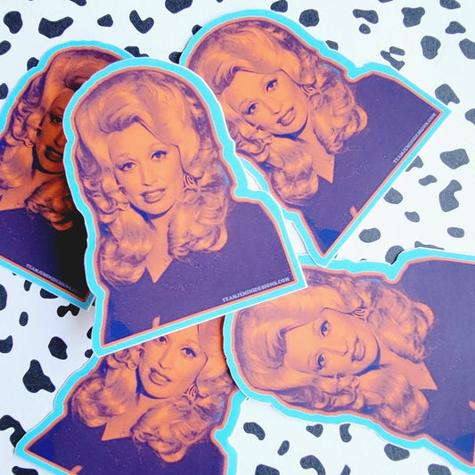 MULTI-COLORED DOLLY STICKER - Spiral Circle