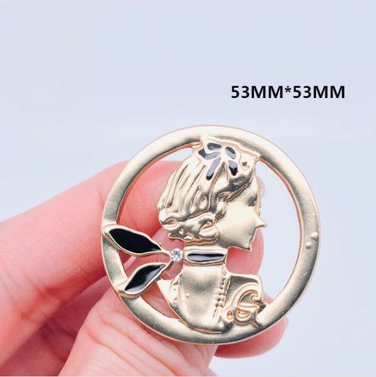 Multi Style Creative Brooch, Ladies Suit Pin - Spiral Circle