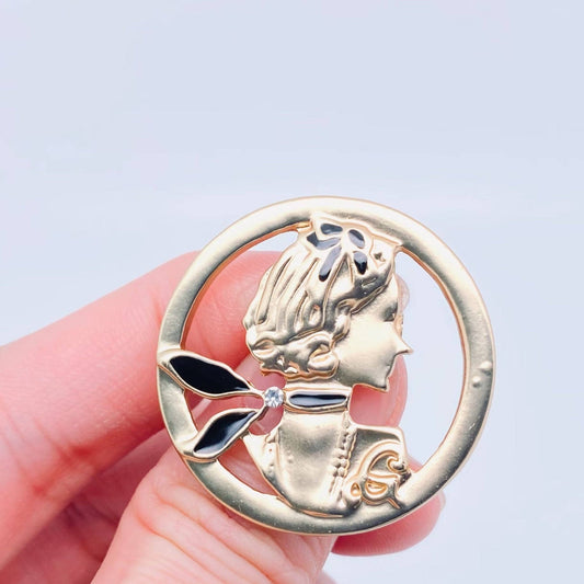 Multi Style Creative Brooch, Ladies Suit Pin - Spiral Circle