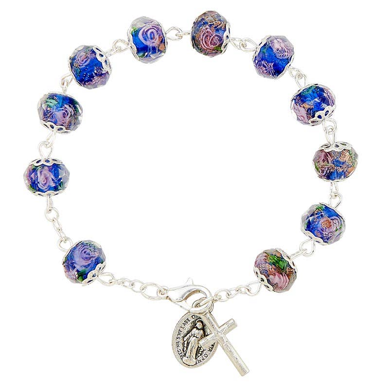 Murano Sapphire Bracelet - Spiral Circle