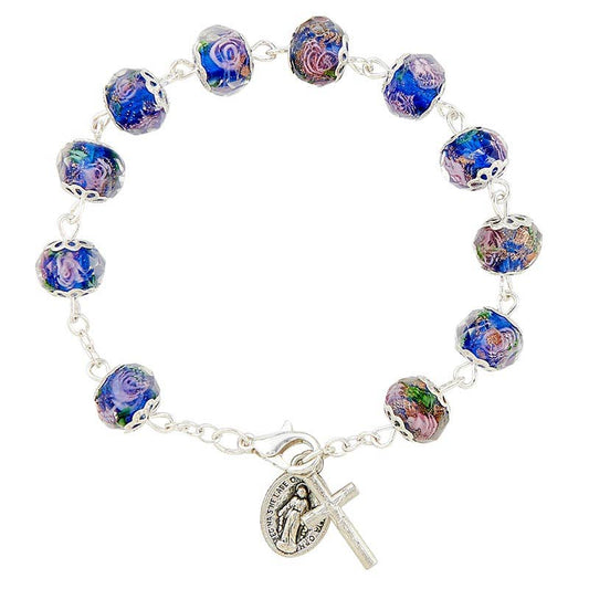 Murano Sapphire Bracelet - Spiral Circle