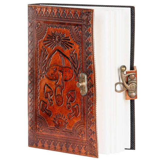 MUSHROOM LEATHER JOURNAL - Spiral Circle