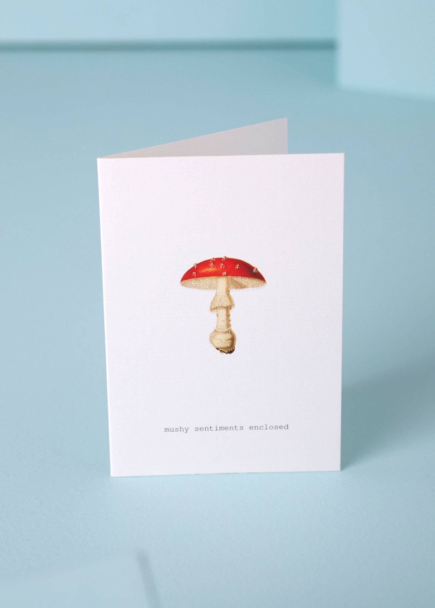 MUSHY SENTIMENTS ENCLOSED GREETING CARD - Spiral Circle