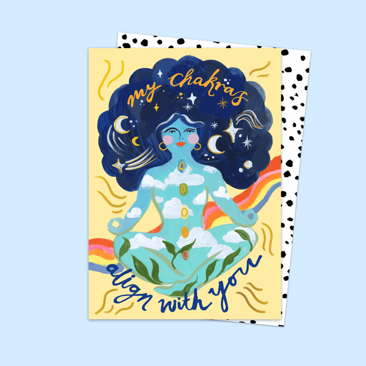 My Chakras Align With You Card - Spiral Circle
