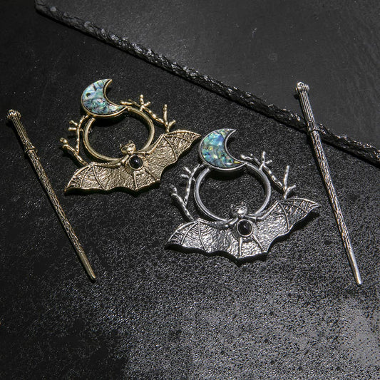 Mystic Bat - Moon Hair Sticks - Spiral Circle