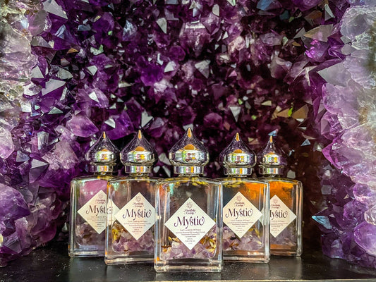 MYSTIC Lavender Perfume Oil, Stocking Stuffer with Amethyst - Spiral Circle