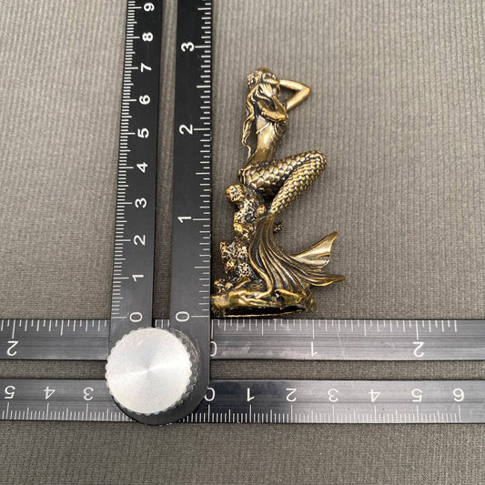 Mythic Mermaid | Brass Figurine - Spiral Circle