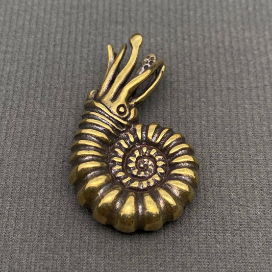 Nautilus | Brass Figurine - Spiral Circle