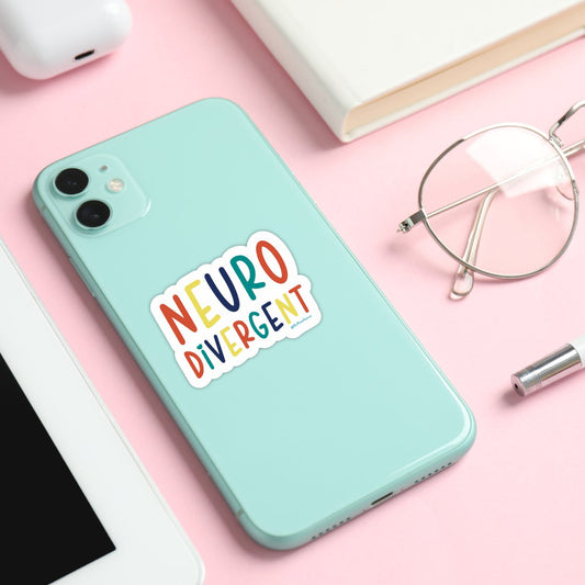 Neurodivergent vinyl sticker - Spiral Circle