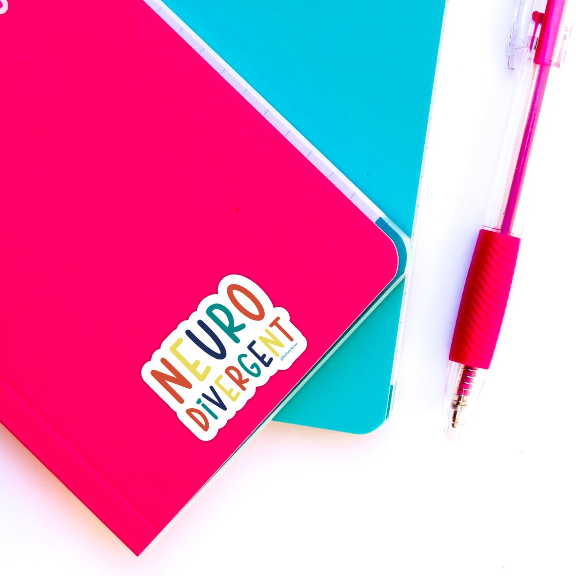 Neurodivergent vinyl sticker - Spiral Circle