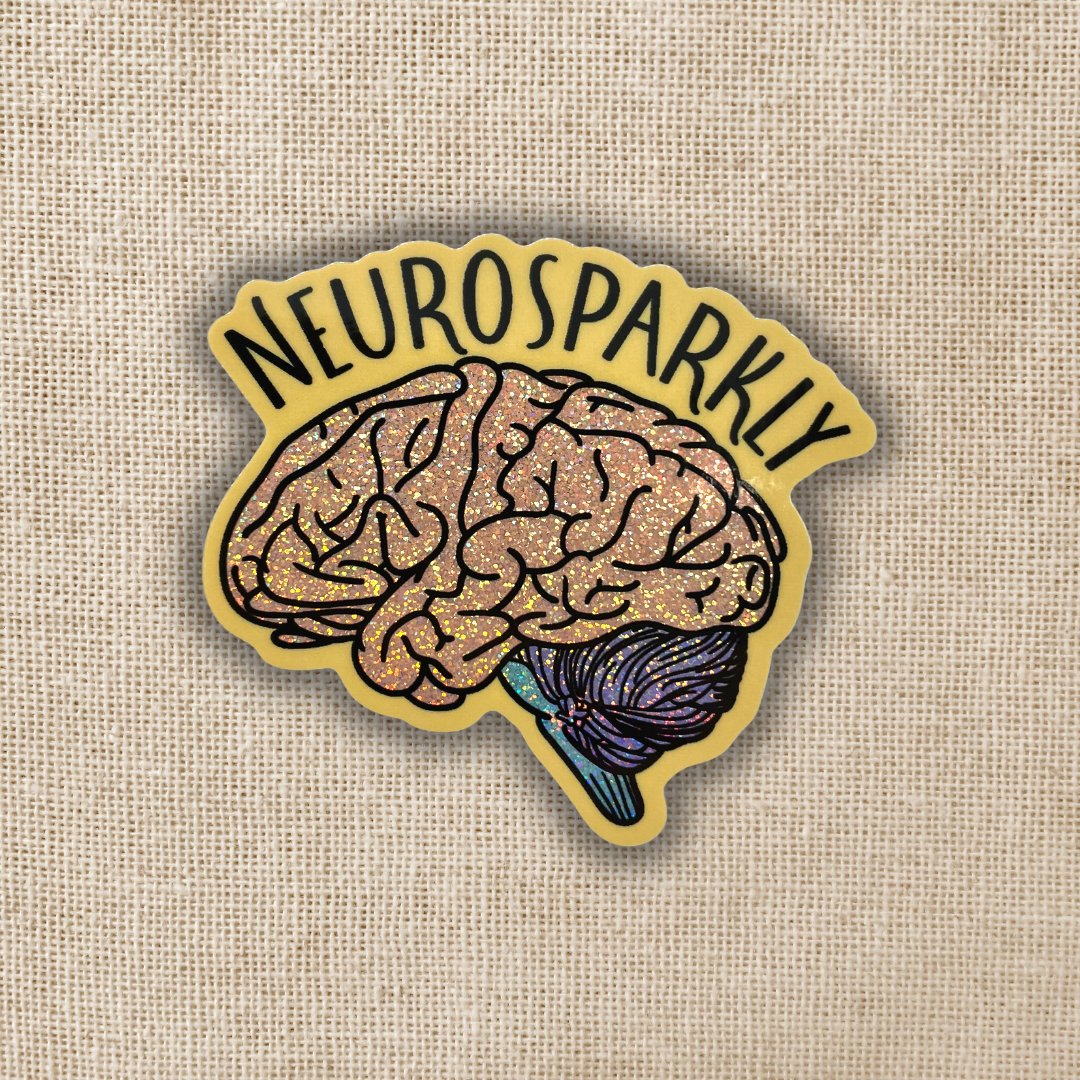 Neurosparkly Holographic Sticker - Spiral Circle