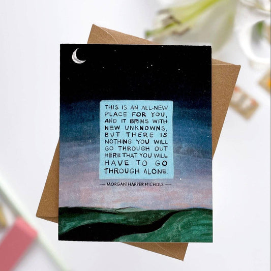 New Unknowns | Morgan Harper Nichols Quote, Sympathy, Encouragement Card - Spiral Circle
