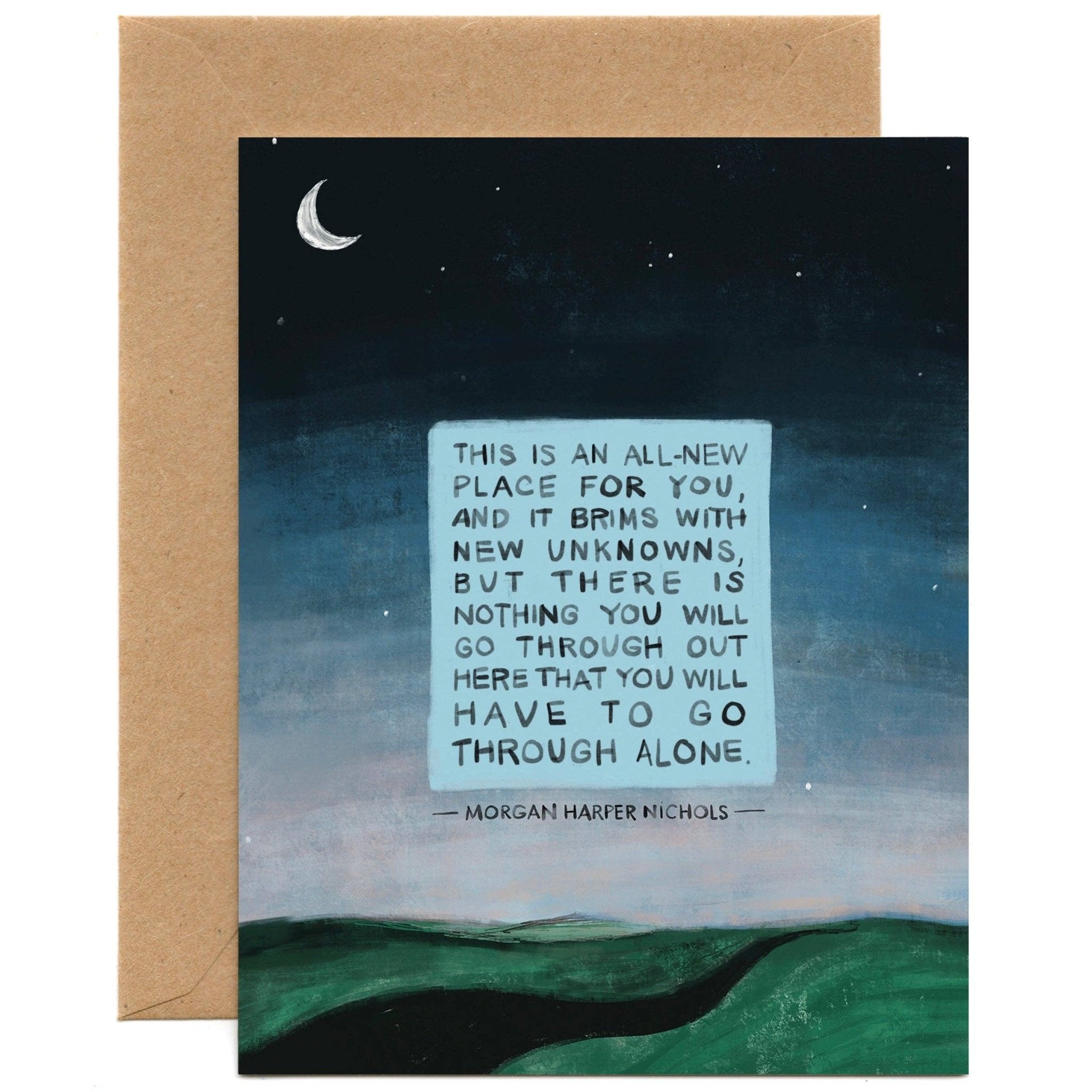 New Unknowns | Morgan Harper Nichols Quote, Sympathy, Encouragement Card - Spiral Circle