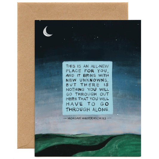 New Unknowns | Morgan Harper Nichols Quote, Sympathy, Encouragement Card - Spiral Circle