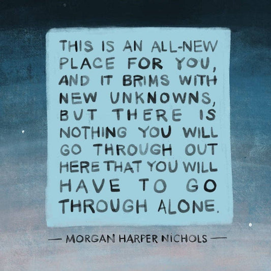 New Unknowns | Morgan Harper Nichols Quote, Sympathy, Encouragement Card - Spiral Circle