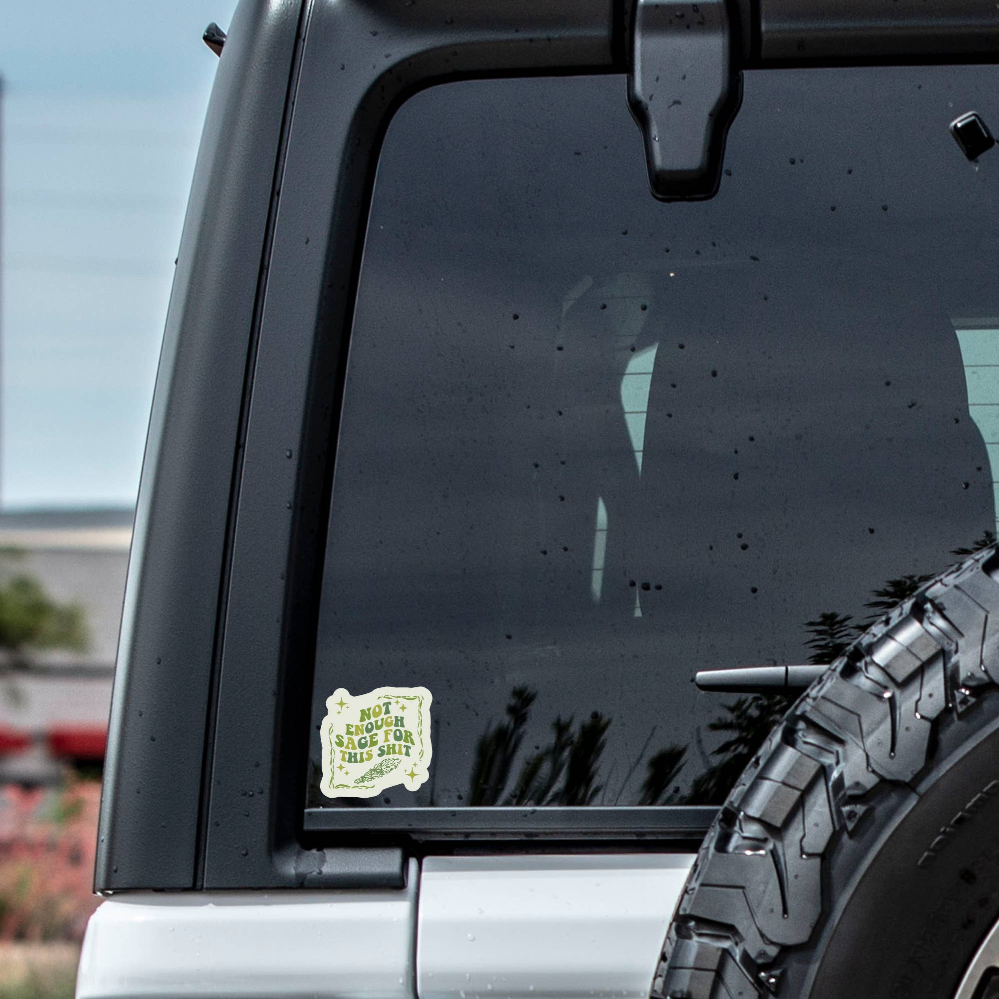 Not Enough Sage Sticker - Spiral Circle