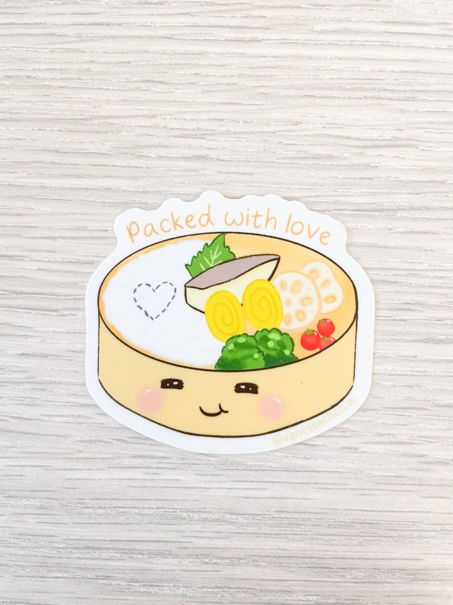 Obento, Lunchbox Sticker - Spiral Circle