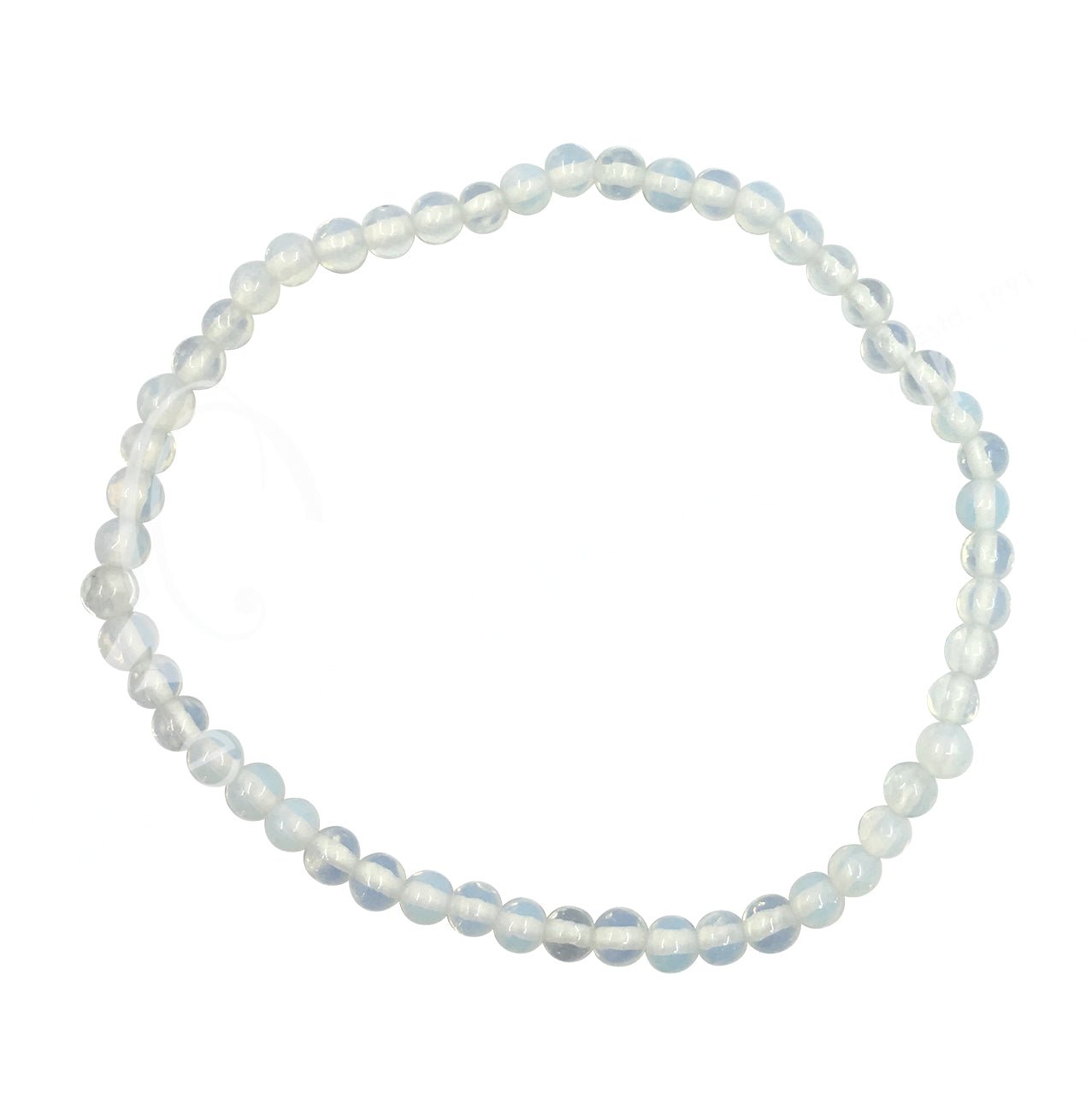 Opalite Beaded Bracelet | 4mm - Spiral Circle