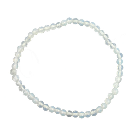 Opalite Beaded Bracelet | 4mm - Spiral Circle