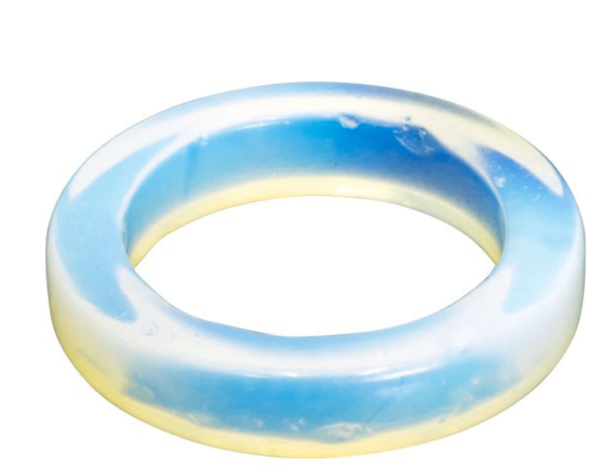 Opalite Gem Ring - Spiral Circle